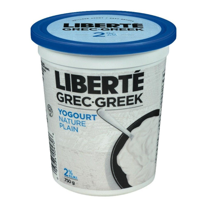 LIBERTE YOGOURT 2%MF PLAIN GREEK 750 G