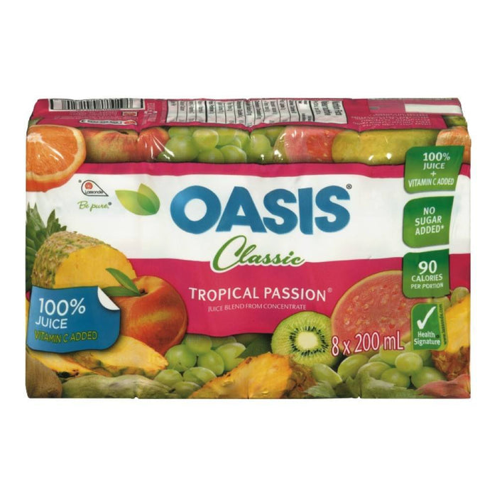 OASIS CLASSIC JUICE TROPICAL PASSION 8 x 200 ML