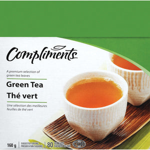COMPLIMENTS GREEN TEA 80 EA