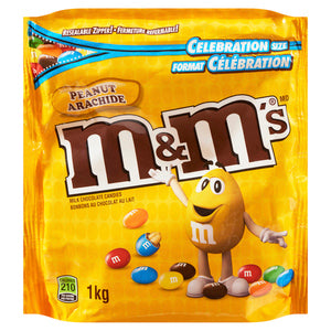 M&M'S MILK CHOCOLATE PEANUT STAND UP POUCH CANDY 1 KG