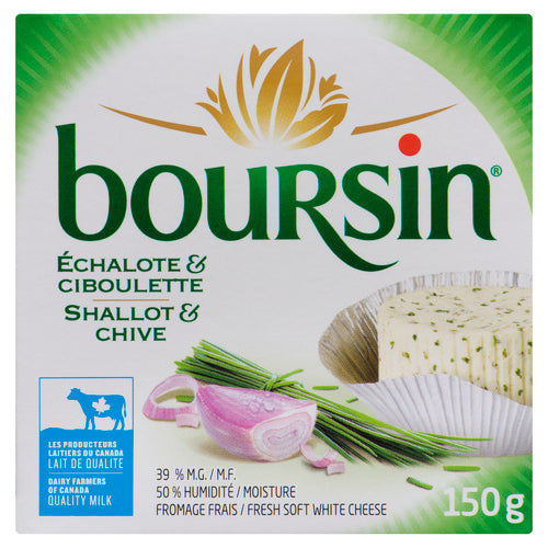 BOURSIN CHEESE SHALLOT & CHIVE 150 G