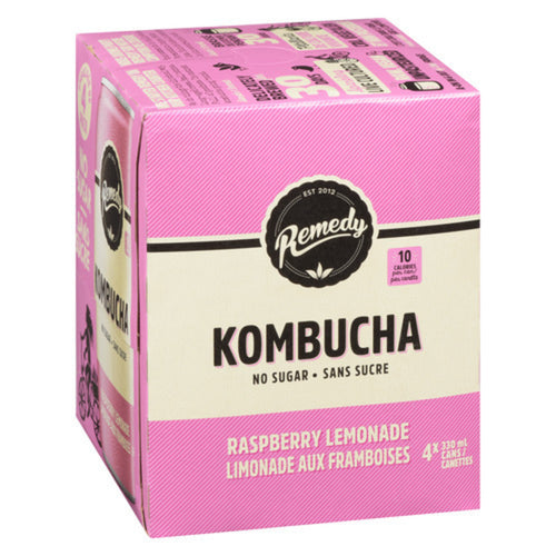 REMEDY DRINKS KOMBUCHA RASPBERRY LEMONADE 4 X 330 ML