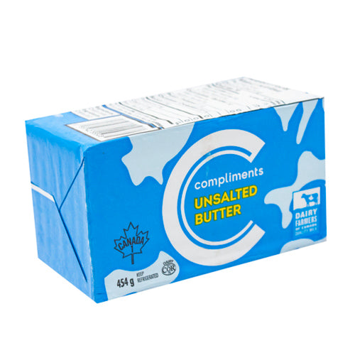 COMPLIMENTS UNSALTED BUTTER 454 G