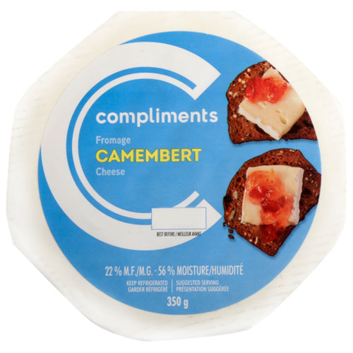 COMPLIMENTS CAMEMBERT CHEESE 350 G