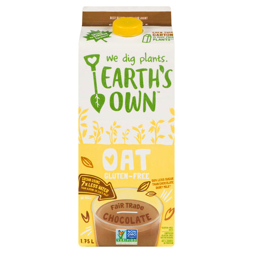 EARTH'S OWN GLUTEN-FREE OAT BEVERAGE CHOCOLATE 1.75 L