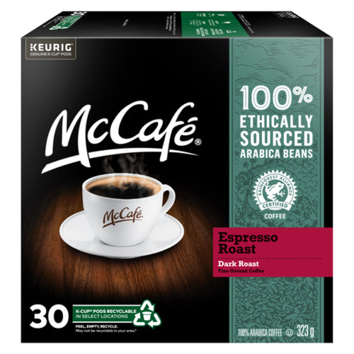 MC CAFÉ COFFEE PODS RAIN FOREST ESPRESSO DARK ROAST 30 K-CUPS 323 G