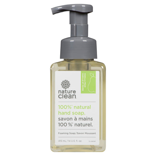 NATURE CLEAN FOAMING HAND SOAP VANILLA PEAR 415 ML