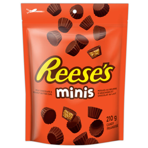 REESE'S MINIS PEANUT BUTTER CUPS CANDY 210 G