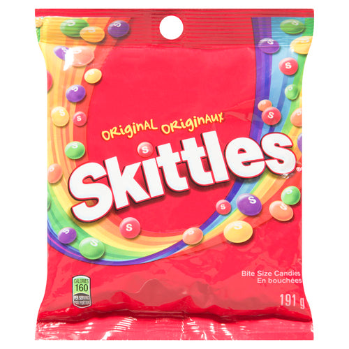 SKITTLES ORIGINAL CHEWY CANDY BAG 191 G