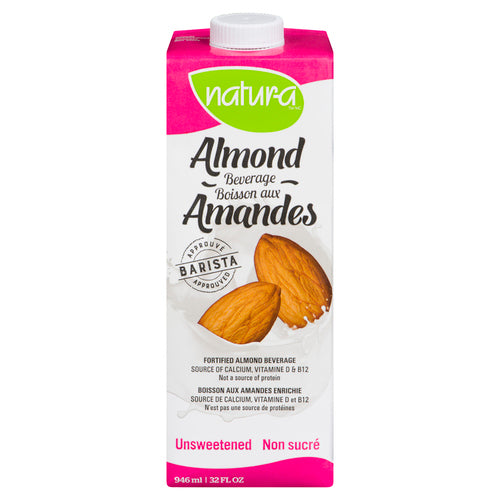 NATUR-A ALMOND BEVERAGE UNSWEETENED 946 ML