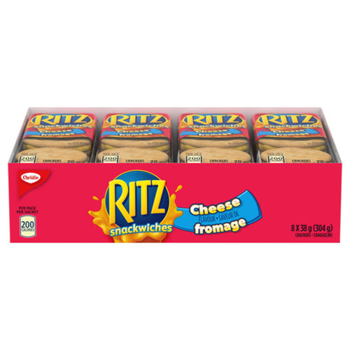 CHRISTIE RITZ SNACKWICHES CRACKERS CHEESE 8 X 38 G