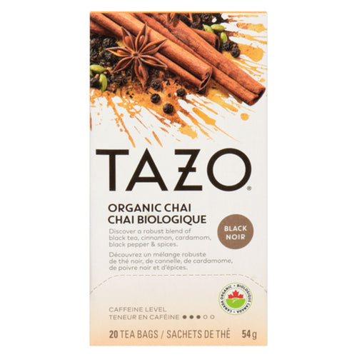 TAZO BLACK TEA BAGS ORGANIC CHAI 20 EA