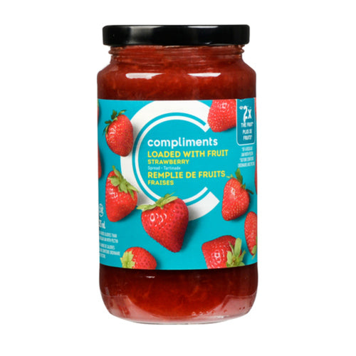 COMPLIMENTS STRAWBERRY SPREAD 375 ML
