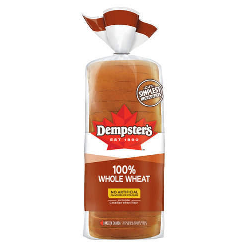 DEMPSTER'S 100% WHOLE WHEAT BREAD 675 G