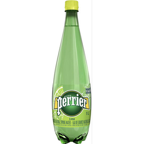 PERRIER CARBONATED WATER LIME FLAVOR 1 L