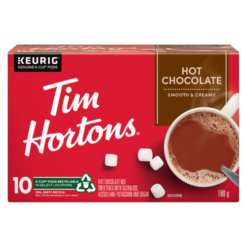 TIM HORTONS HOT CHOCOLATE MIX ORIGINAL 10 K-CUPS 180 G
