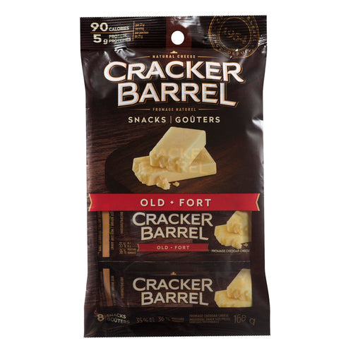 CRACKER BARREL OLD WHITE CHEDDAR CHEESE SNACK 168 G