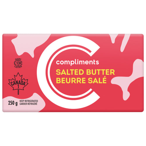 COMPLIMENTS BUTTER SALTED 250 G