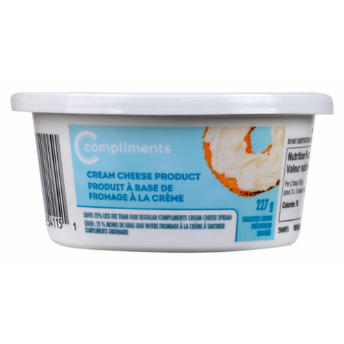 COMPLIMENTS LIGHT SPREAD CREAM CHEESE 227 G
