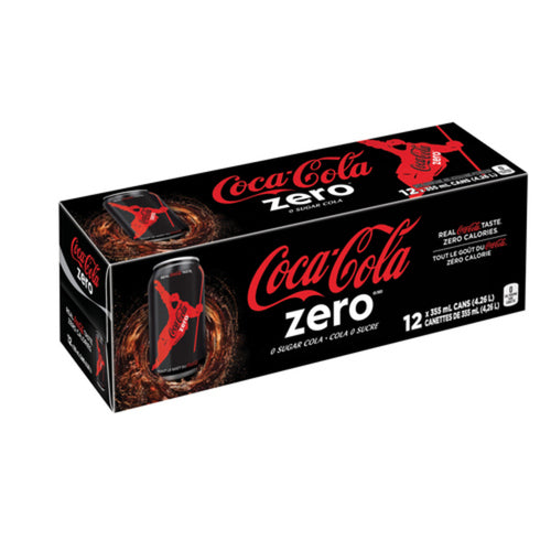 COCA-COLA SOFT DRINK ZERO SUGAR 12 X 355 ML