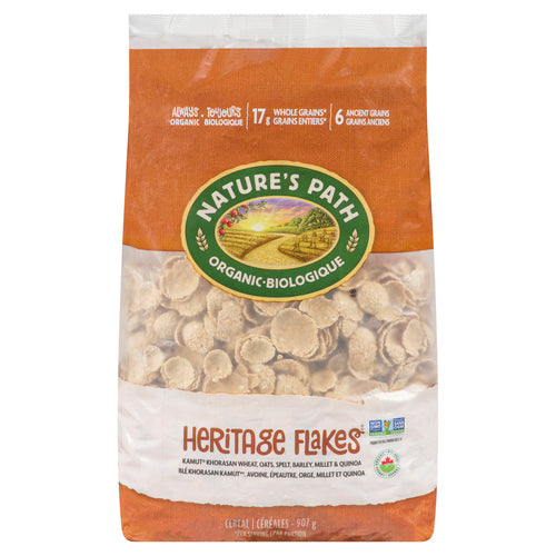 NATURE'S PATH ORGANIC CEREAL HERITAGE FLAKES 907 G