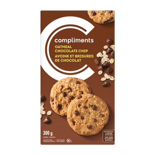 COMPLIMENTS COOKIES OATMEAL CHOCOLATE CHIP 300 G