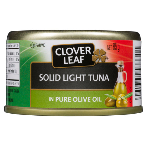 CLOVER LEAF SOLID LIGHT TUNA IN PURE OLIVE OIL 85 G