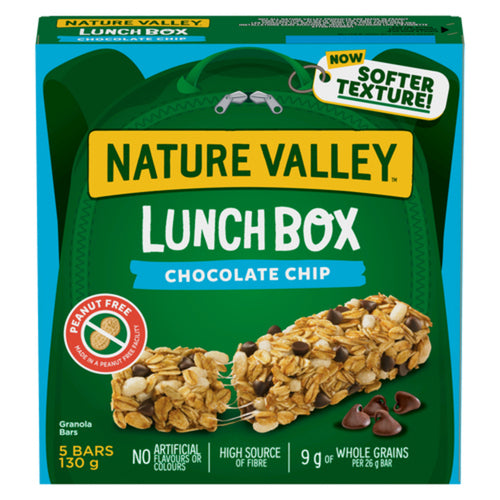 NATURE VALLEY LUNCH BOX CHEWY GRANOLA BARS CHOCOLATE CHIP 130 G