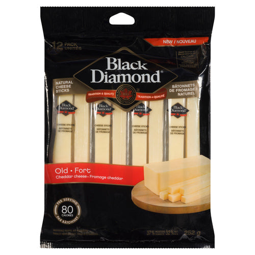 BLACK DIAMOND OLD WHITE CHEDDAR CHEESE 252 G