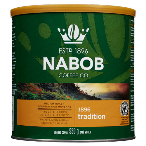 NABOB GROUND COFFEE FINE GRIND MEDIUM ROAST 930 G