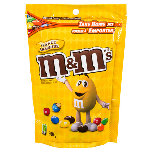 M&M'S MILK CHOCOLATE CANDIES PEANUT SHARING BAG 200 G