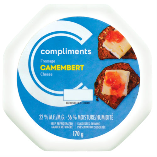 COMPLIMENTS CHEESE CAMEMBERT 170 G