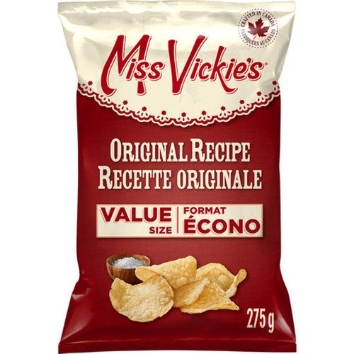 MISS VICKIE'S ORIGINAL RECIPE KETTLE COOKED POTATO CHIPS 275 G