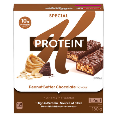 KELLOGG'S SPECIAL K PROTEIN BARS PEANUT BUTTER CHOCOLATE 4 X 45 G