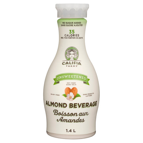 CALIFIA FARMS DAIRY FREE ALMOND BEVERAGE UNSWEETENED 1.4 L