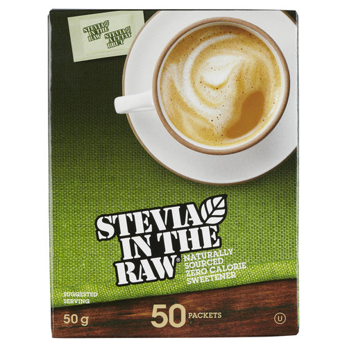 STEVIA IN THE RAW SWEETENER 50 PACKETS