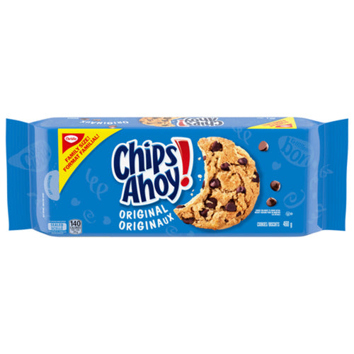 CHIPS AHOY! ORIGINAL CHOCOLATE CHIP COOKIES, 1 FAMILY SIZE RESEALABLE PACK 460 G
