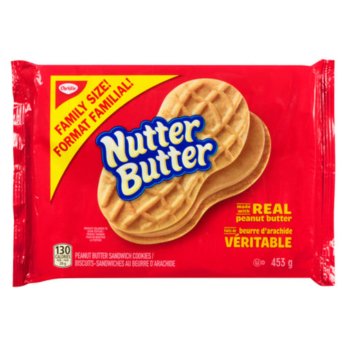 CHRISTIE NUTTER BUTTER COOKIES WITH REAL PEANUT BUTTER 453 G