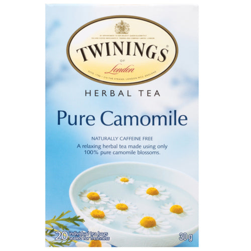 TWININGS HERBAL TEA PURE CAMOMILE 20 TEA BAGS