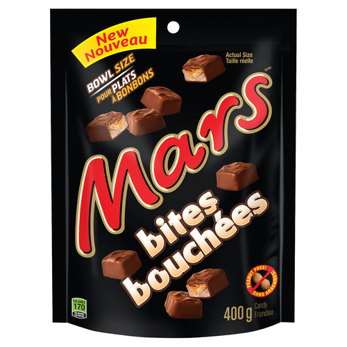 MARS PEANUT FREE CHOCOLATE CANDY BITES SHARING BAG 400 G