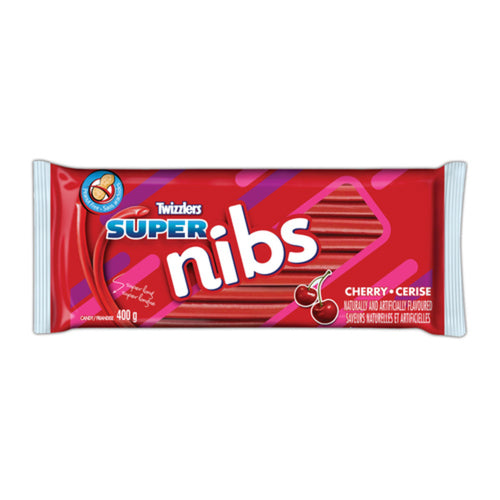 TWIZZLERS SUPER NIBS CHERRY CANDY 400 G
