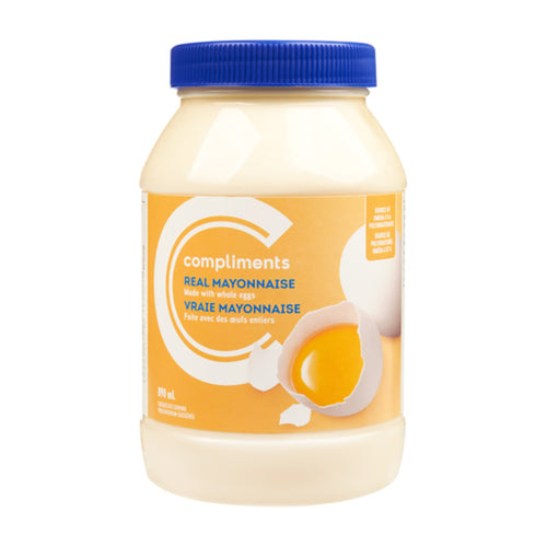 COMPLIMENTS MAYONNAISE MADE WITH WHOLE EGGS 890 ML