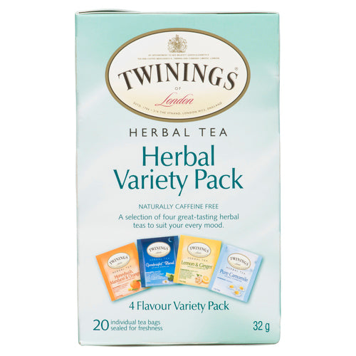 TWININGS HERBAL TEA VARIETY PACK 20 BAGS — Delivurr