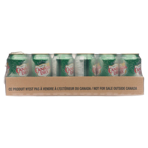 CANADA DRY SOFT DRINK GINGER ALE CANS 24 X 355 ML
