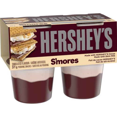 HERSHEY'S REFRIGERATED PUDDING SNACKS S'MORES 372 G
