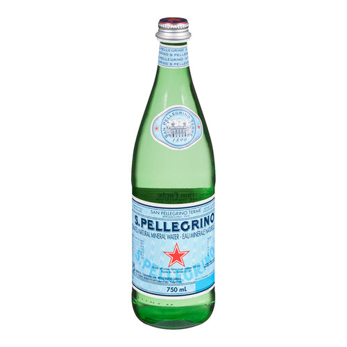 SAN PELLEGRINO CARBONATED MINERAL WATER 750 ML