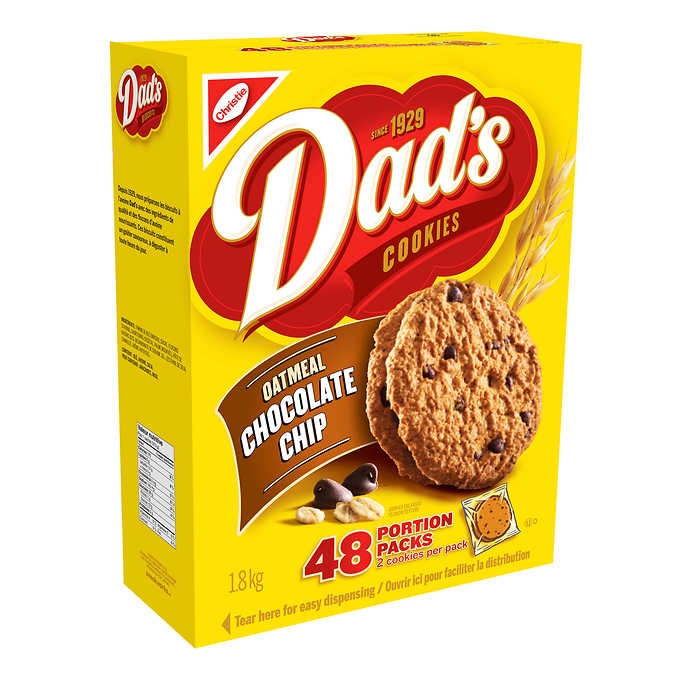 DAD’S OATMEAL CHOCOLATE CHIPS COOKIES
48 PACKS OF 2