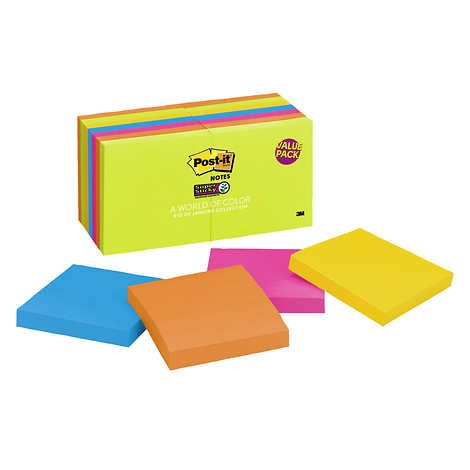 3M POST-IT SUPER STICKY NOTES
PACK OF 14