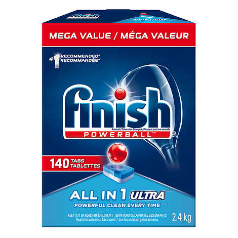 FINISH POWERBALL MAX IN 1 ULTRA DISHWASHER DETERGENT
PACK OF 140