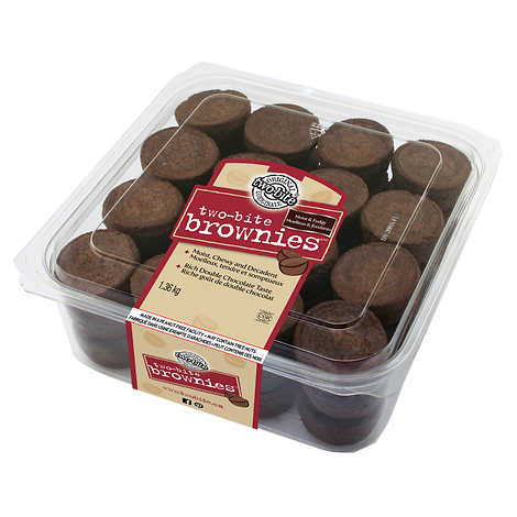 GIVE & GO TWO-BITE BROWNIES, 1.36 KG